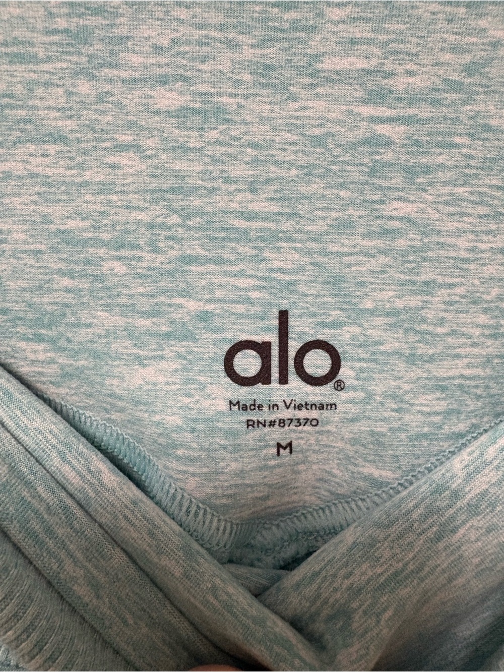 ALO High Waist Lounge Legging in Blue Quartz Heather Size Medium - Picture 9 of 10